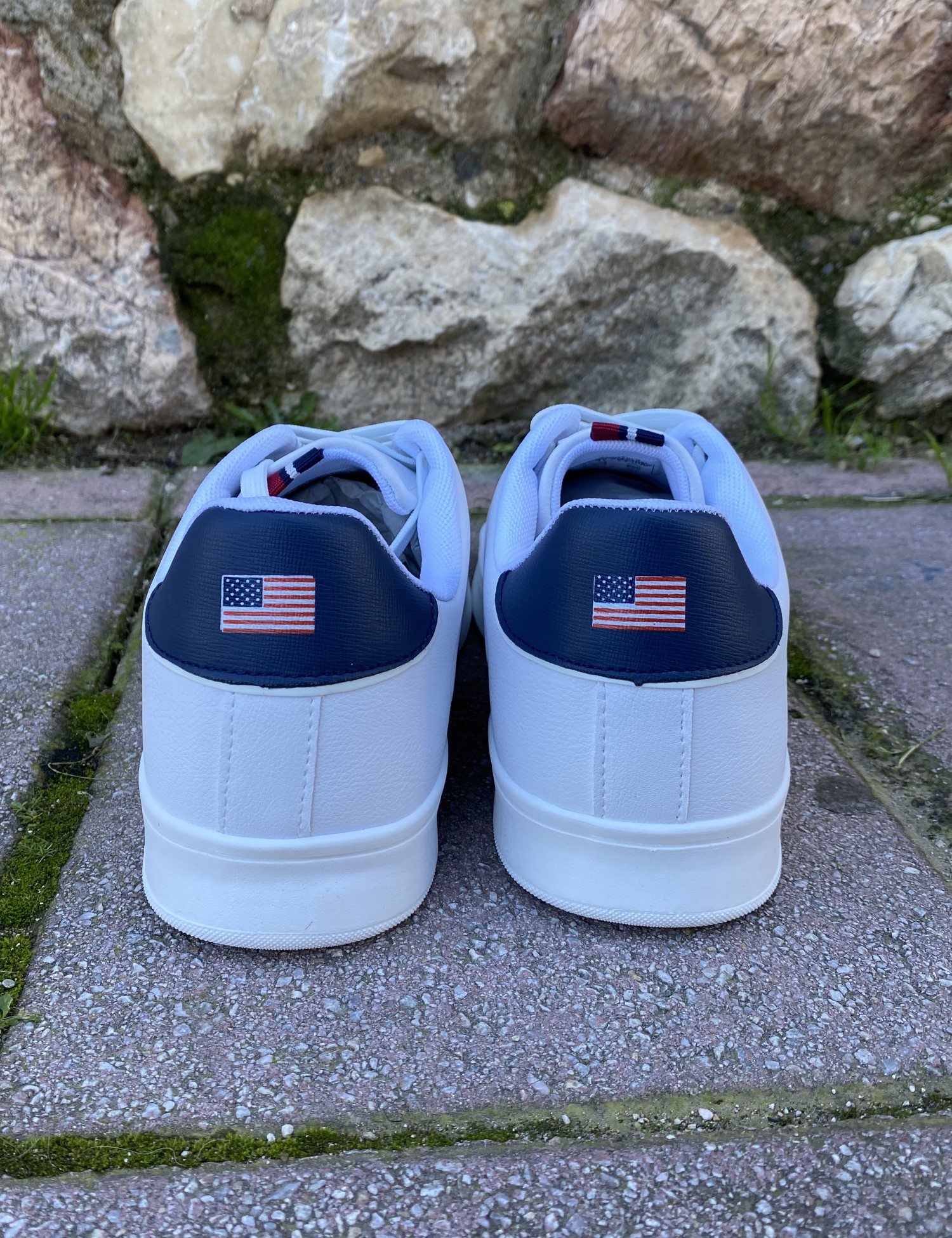 US GRAND POLO ανδρικά λευκά casual sneakers GPM524000 φωτογραφία